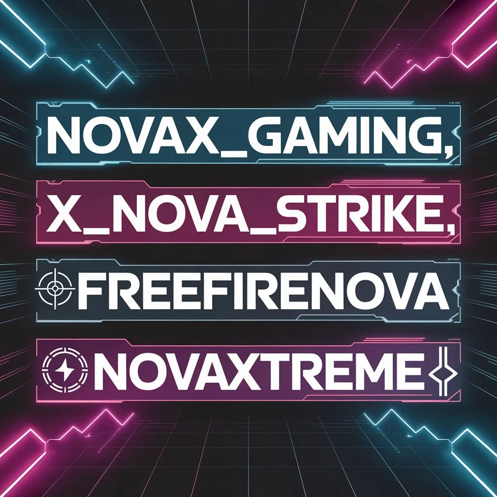 Nova X Free Fire Nicknames