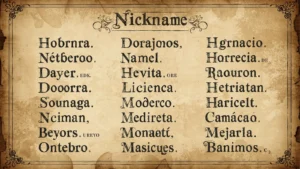 Spanish Nicknames